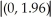 <strong>When testing the null hypothesis that two regression slopes are zero simultaneously,then you cannot reject the null hypothesis at the 5% level,if the ellipse contains the point</strong> A)(-1.96,1.96). B) . C)(0,0). D)(1.962,1.962).