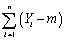 <strong>To derive the least squares estimator µY,you find the estimator m which minimizes</strong> A) . B) . C) . D) .