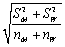 <strong>The standard error for the difference in means if two random variables M and W,when the two population variances are different,is</strong> A) . B) . C) . D) .