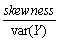 <strong>The kurtosis of a distribution is defined as follows:</strong> A)   B)   C)   D)E[(Y -   )4) <div style=padding-top: 35px> 