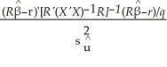 <strong>The homoskedasticity-only F-statistic is</strong> A) B) C) D)