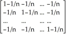 a.A =   -     =   b.A' =   ' =   = A A×A =(I -   ιι')×(I -   ιι')= (I -   ιι' -   ιι' +   ιι' ιι') But ιι' ιι' =   ×   =   ,and     =     =   ιι' This means that the last two terms in the above equation cancel each other,and therefore A×A = A,that is,A is idempotent. c.Aι = (I -   ιι')ι = ι -   ιι' ι = 0 since ιι' = n d.A   = (I -   ιι')   =   -   ιι'   =   since ι'   = 0