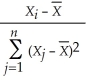 <strong>The OLS estimator is a linear estimator, 1 = ,where i =</strong> A) . B) . C) . D) .