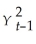 <strong>Δ2Yt</strong> A)= ΔYt - ΔYt-1. B)= - . C)= ΔYt -ΔYt-2. D)= Yt - Yt-2.