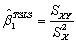 <strong>When there is a single instrument and single regressor,the TSLS estimator for the slope can be calculated as follows:</strong> A) . B) . C) . D) .