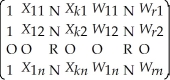 (Requires Matrix Algebra)The population multiple regression model can be written in matrix form as Y = Xβ + U where Y =   ,U =   ,X =   ,and β =   Note that the X matrix contains both k endogenous regressors and (r +1)included exogenous regressors (the constant is obviously exogenous). The instrumental variable estimator for the overidentified case is   where Z is a matrix,which contains two types of variables: first the r included exogenous regressors plus the constant,and second,m instrumental variables. Z =   It is of order n × (m+r+1). For this estimator to exist,both (   Z)and [   Z(   Z)-1   X] must be invertible.State the conditions under which this will be the case and relate them to the degree of overidentification.<div style=padding-top: 35px> 