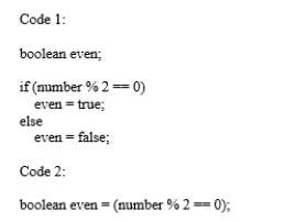 <strong>Analyze the following code: </strong> A) Code 2 has syntax errors. B) Code 1 has syntax errors. C) Both Code 1 and Code 2 have syntax errors. D) Both Code 1 and Code 2 are correct, but Code 2 is better.