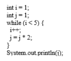What is the output of the following fragment?  