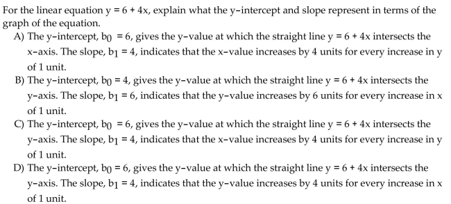 Provide an appropriate response.  <div style=padding-top: 35px> 