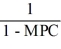 <strong>The total government expenditure multiplier</strong> A) is the ratio of total increase in real output to the increase in government spending. B) is the total increase in the demand for goods. C) equals D) is the ratio of total increase in demand for goods to the increase in government spending. E) equals the MPC.