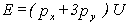 <strong>An individual has a utility function for tennis rackets (x)and tennis balls (y)of the form U(x,y)= min (3x,y).His or her expenditure function is given by</strong> A) . B) . C) . D) .