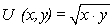 <strong>Which of the following utility functions represent the same preferences as ?</strong> A) . B)U(x,y)= x <font face=symbol></font> y. C)U(x,y)= ln x + ln y. D)All of these represent the same preferences.