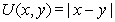 <strong>Which of the following utility functions best represents the idea that two goods,x and y,are perfect complements?</strong> A) B)U(x,y)= x + y. C) . D)U(x,y)= min (x,y).