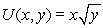 <strong>Which of the following utility functions would not be consistent with the notion that x and y are both goods with positive marginal utilities?</strong> A) . B)U(x,y)= x + y . C) . D)U(x,y)= x/y .