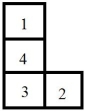 <strong>Figure 3.2 A company of four departments has the following closeness factors and current locations of all departments.Assume rectilinear distance. Using the information in Figure 3.2,which of these arrangements has the best weighted-distance score?</strong> A) B) C) D)