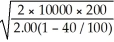 This is a production order quantity problem. (a)Q*p =   =   = 1825.7 or 1826 units (b)The maximum inventory level is Q   = 1825.7   = 1095.45 or 1095 units (c)There are approximately N =   =   = 5.48 cycles per year (d)Total annual costs = (5.48)($200)+ (1095.45/2)$2 = $2,190.89 or $2,191