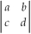 <strong>The value of the determinant is</strong> A)ab - cd. B)ac - bd. C)ab + cd. D)ac + bd. E)ad - cb.
