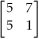 <strong>Add the matrices + </strong> A) B) C) D) E)cannot be added