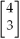 <strong>Multiply matrix   by   .</strong> A)[31 -6] B)   C)[-6 31] D)   E)None of the above <div style=padding-top: 35px> 