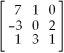 <strong>Multiply matrix by .</strong> A) B) C) D) E)None of the above