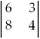 <strong>The value of the determinant is</strong> A)21. B)50. C)0. D)48. E)None of the above