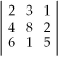 <strong>The value of the determinant is</strong> A)128. B)96. C)8. D)232. E)None of the above
