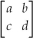 Given the following matrix of transition probabilities,write three equations that,when solved,will give the equilibrium state values. P =