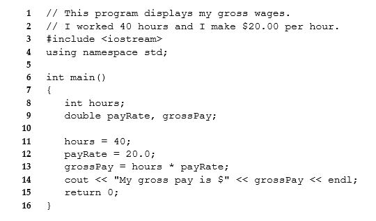 <strong>Look at the following program and answer the question that follows it.   Which line(s) in this program cause output to be displayed on the screen?</strong> A)13 and 14 B)8 and 9 C)14 D)13 E)15 <div style=padding-top: 35px> 