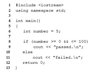 <strong>Which line in the following program will cause a compiler error?  </strong> A)6 B)8 C)10 D)9 <div style=padding-top: 35px> 