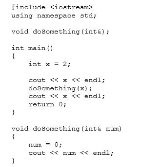 <strong>What is the output of the following program? </strong> A) B) C) D)