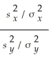 <strong>For two independent random samples that each follows a normal distribution,if the population variances are equal,then the random variable F is calculated using the formula:</strong> A)F = * B)F = C)Z = D)F =