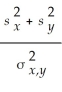 <strong>For two independent random samples that each follows a normal distribution,if the population variances are equal,then the random variable F is calculated using the formula:</strong> A)F = * B)F = C)Z = D)F =