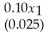 THE NEXT QUESTIONS ARE BASED ON THE FOLLOWING INFORMATION: In a study of foreign holdings in Egyptian banks,the following sample regression results were obtained,based on 14 annual observations:    = -3.25 +    -    +    ,and R<sup>2</sup><sup> </sup>= 0.92, Where the numbers in parentheses under the coefficient estimates are the estimated coefficient standard errors,and y = Year-end share of assets in Egyptian bank subsidiaries held by foreigners,as a percentage of total assets x<sub>1</sub> = Annual change,in billions of Egyptian pounds,in foreign direct investment in Egypt x<sub>2</sub> = Bank price-earnings ratio x<sub>3</sub> = Index of the exchange value of the Egyptian pounds -Find a 95% confidence interval for β<sub>2</sub>.