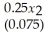 THE NEXT QUESTIONS ARE BASED ON THE FOLLOWING INFORMATION: In a study of foreign holdings in Egyptian banks,the following sample regression results were obtained,based on 14 annual observations:    = -3.25 +    -    +    ,and R<sup>2</sup><sup> </sup>= 0.92, Where the numbers in parentheses under the coefficient estimates are the estimated coefficient standard errors,and y = Year-end share of assets in Egyptian bank subsidiaries held by foreigners,as a percentage of total assets x<sub>1</sub> = Annual change,in billions of Egyptian pounds,in foreign direct investment in Egypt x<sub>2</sub> = Bank price-earnings ratio x<sub>3</sub> = Index of the exchange value of the Egyptian pounds -Find a 95% confidence interval for β<sub>2</sub>.