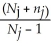 From the unbiased estimation procedure for the variance of the stratum sample mean,the point estimate is given by = ×