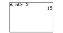 <strong>Which quantity is represented on the screen below? </strong> A) The number of ways two coins can be chosen from six coins B) The number of sample points when a coin is flipped six times C) The number of ways two dice can be rolled D) The number of sample points when a die is rolled and a coin is flipped