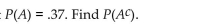 Suppose that for a certain experiment