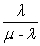 <strong>Identify the formula that is used to determine the average time a customer spends in the system (W).</strong> A)<sub>W </sub><sub>= </sub> <sub> </sub> B)W = C)W = D)W =