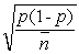 <strong>The formula for finding the standard deviation for a p-chart using a variable sample size is ________.</strong> A)s = B)s = C)s = D)s =