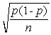 <strong>The formula for finding the standard deviation for a p-chart using a variable sample size is ________.</strong> A)s = B)s = C)s = D)s =