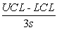 <strong>The process capability index is calculated by ________.</strong> A) B) C) D)