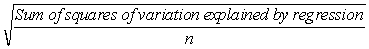 <strong>The standard error of the estimate is calculated by ________.</strong> A) = B) = C) = D) =