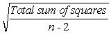 <strong>The standard error of the estimate is calculated by ________.</strong> A) = B) = C) = D) =