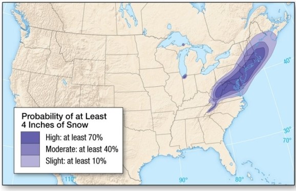 <strong>This is an example of </strong> A)a quantitative forecast. B)a qualitative forecast. C)a probability forecast. D)an analog forecast.