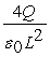 <strong>Consider two closely spaced and oppositely charged parallel metal plates. The plates are square with sides of length L and carry charges Q and -Q on their facing surfaces. What is the magnitude of the electric field in the region between the plates?</strong> A) E = B) E = C) E = 0 D) E = E) E =