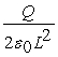 <strong>Consider two closely spaced and oppositely charged parallel metal plates. The plates are square with sides of length L and carry charges Q and -Q on their facing surfaces. What is the magnitude of the electric field in the region between the plates?</strong> A) E = B) E = C) E = 0 D) E = E) E =