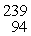 Plutonium-239 decays into uranium-235 plus an alpha particle. The energy released in the process is 5.24 MeV. Given the following mass values He: 4.002603 u U: 235.043924 u What is the mass of Pu in atomic mass units? (1 u = 931.494 MeV/c<sup>2</sup>)