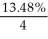 PV = 3500.00; i = = 0.0337 October 31, 2002 - July 31, 2016 contains 13 years, 9 months. n = 13 * 4 + 9/12 * 4 = 52 + 3 = 55 FV = 3500(1 + 0.0337)<sup>55</sup> = 3500(6.1901104) = 21 665.39