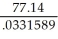 P = = = 2326.37