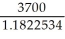 S = 3700; r = 0.1475; t =   P =   =   = $3129.62